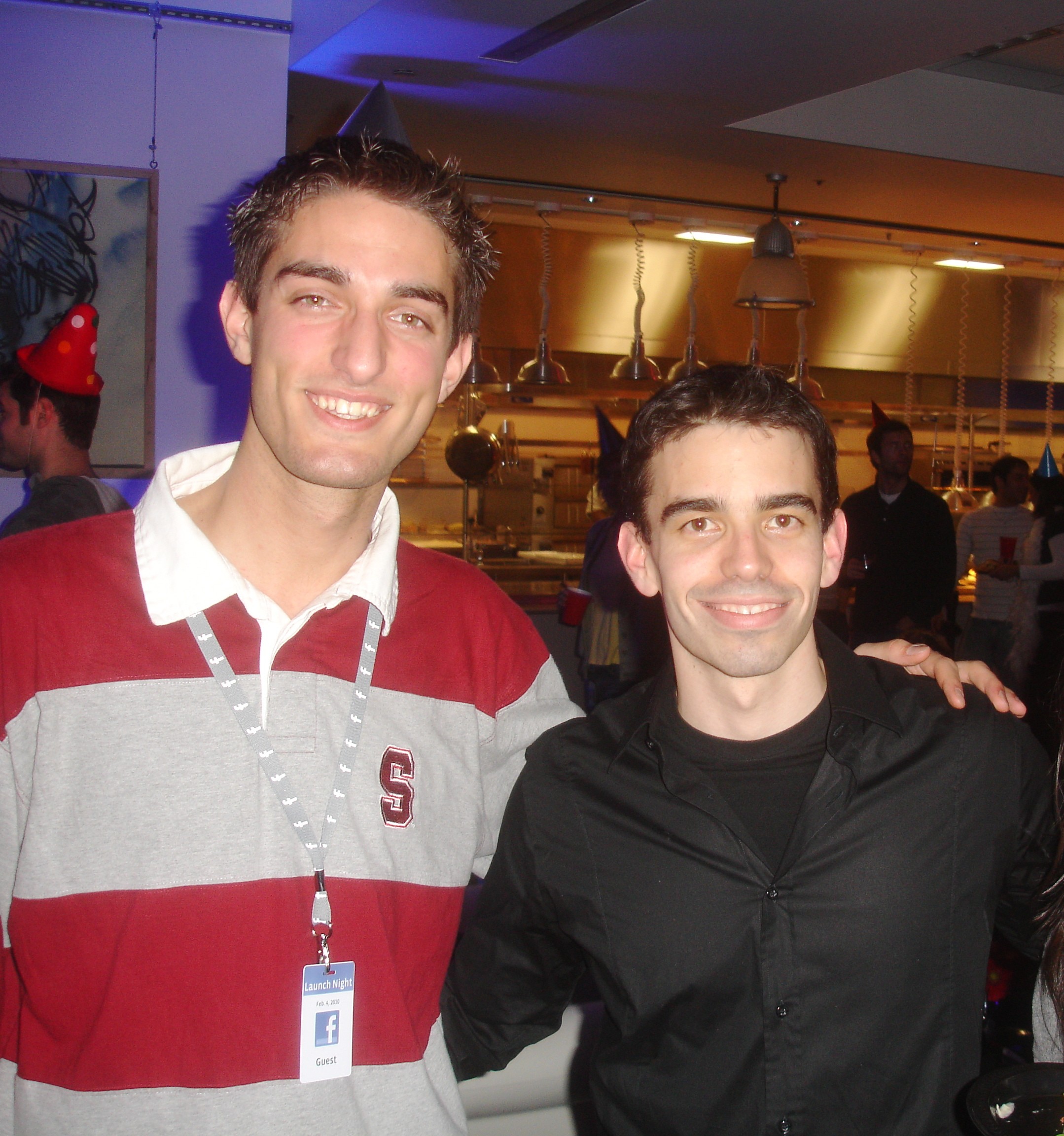 Me with Blake Ross, Firefox cofounder, at Facebook Launch Night