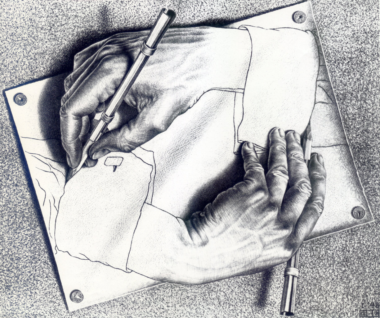 Escher's drawing hands