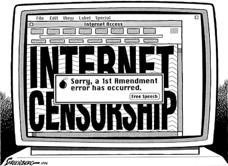 Internet Censorship - First Amendement Error