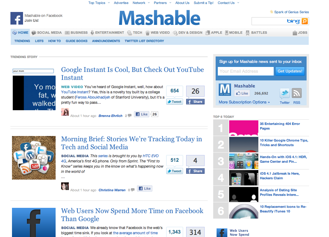 Image result for mashable page image